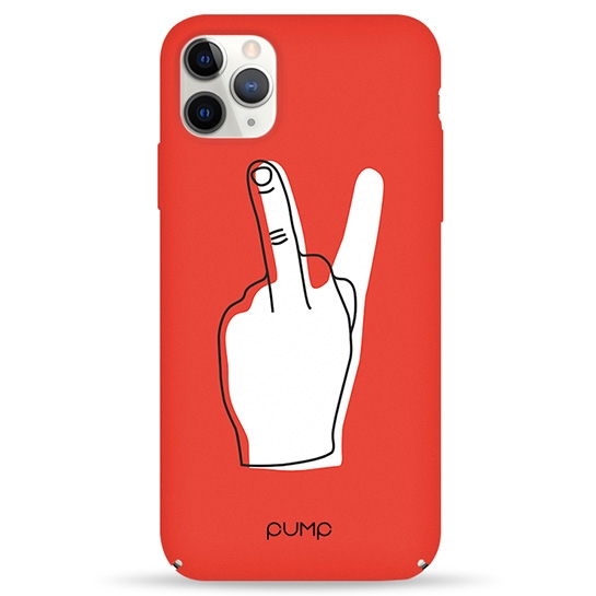 Чохол Pump Tender Touch Case for iPhone 11 Pro Max V for Middle Finger # - ціна, характеристики, відгуки, розстрочка, фото 1