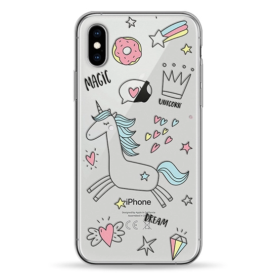 Чохол Pump Transparency Case for iPhone X/XS Magic Dream Unicorn #