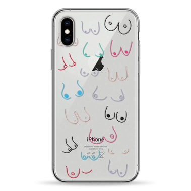 Чохол Pump Transparency Case for iPhone X/XS Tits # - цена, характеристики, отзывы, рассрочка, фото 1
