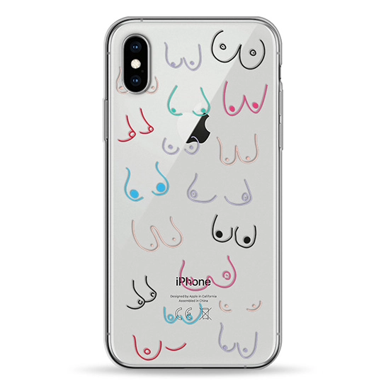 Чохол Pump Transparency Case for iPhone X/XS Tits #