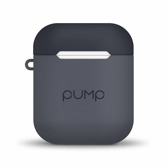 Чохол Pump Tender Touch Case for Apple AirPods Gray/Black - ціна, характеристики, відгуки, розстрочка, фото 1