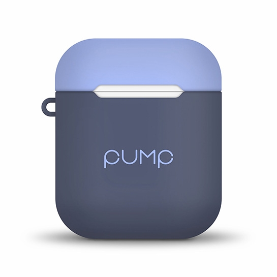 Чохол Pump Tender Touch Case for Apple AirPods Gray/Light Blue - ціна, характеристики, відгуки, розстрочка, фото 1