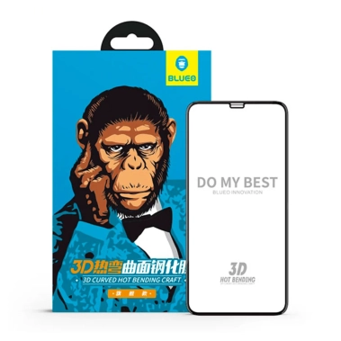 Скло Blueo Full 3D Curved Hot Bending Series for iPhone 11 Pro/XS/X Front Black - цена, характеристики, отзывы, рассрочка, фото 1