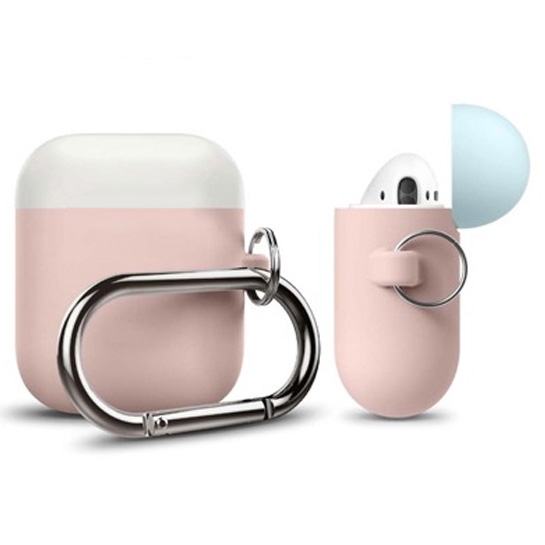 Чохол Multi Cover Silicone Case for Apple AirPods Pink/White/Blue - ціна, характеристики, відгуки, розстрочка, фото 2