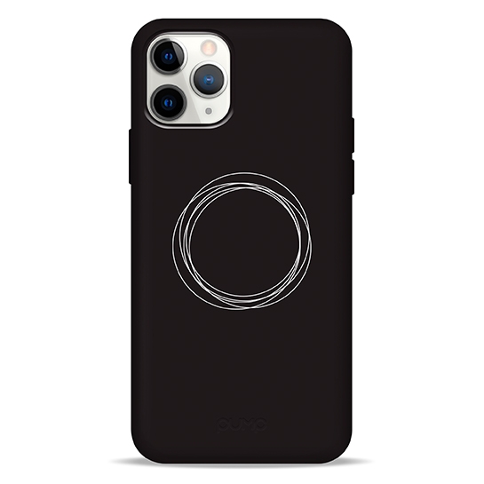 Чехол Pump Silicone Minimalistic Case for iPhone 11 Pro Circles on Dark # - цена, характеристики, отзывы, рассрочка, фото 1