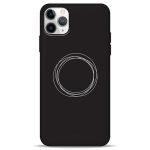 Чохол Pump Silicone Minimalistic Case for iPhone 11 Pro Max Circles on Dark #