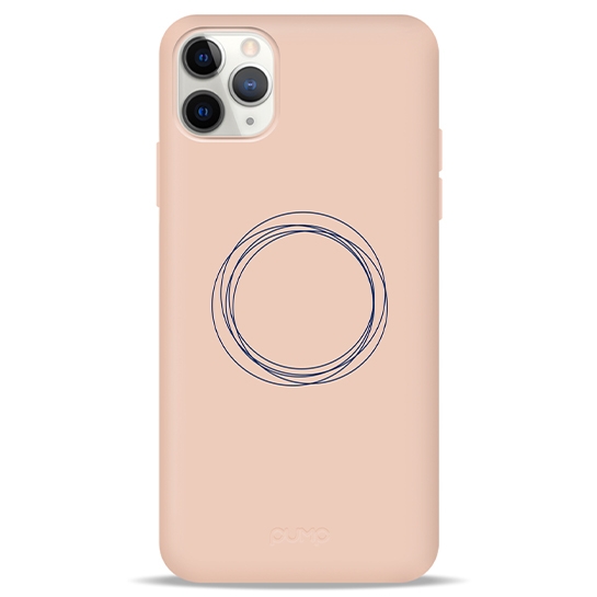 Чохол Pump Silicone Minimalistic Case for iPhone 11 Pro Max Circles on Light # - цена, характеристики, отзывы, рассрочка, фото 1