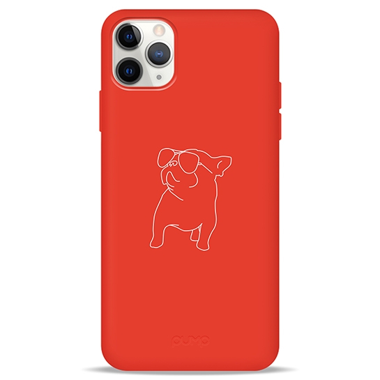 Чохол Pump Silicone Minimalistic Case for iPhone 11 Pro Max Pug With # - цена, характеристики, отзывы, рассрочка, фото 1