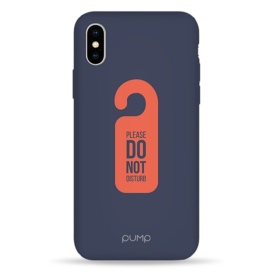 Чехол Pump Silicone Minimalistic Case for iPhone X/XS Do Not Disturb #