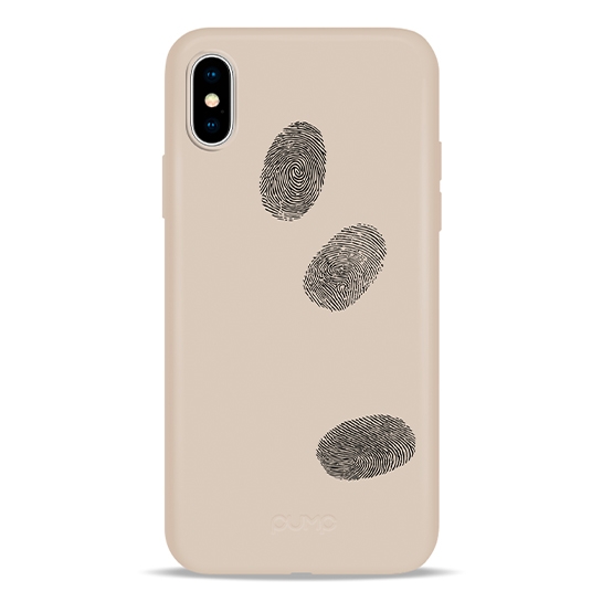 Чехол Pump Silicone Minimalistic Case for iPhone X/XS Fingerprints # - цена, характеристики, отзывы, рассрочка, фото 1