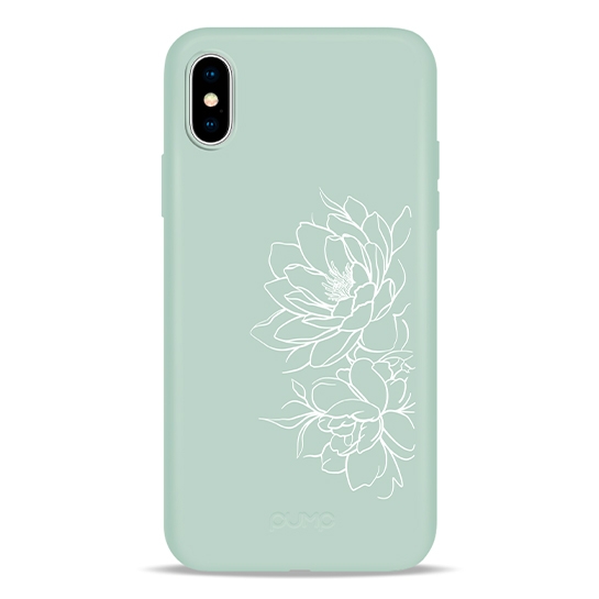 Чохол Pump Silicone Minimalistic Case for iPhone X/XS Floral # - ціна, характеристики, відгуки, розстрочка, фото 1