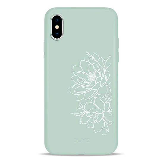 Чехол Pump Silicone Minimalistic Case for iPhone X/XS Floral #