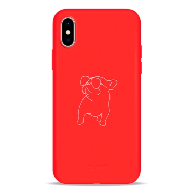 Чохол Pump Silicone Minimalistic Case for iPhone X/XS Pug With # - цена, характеристики, отзывы, рассрочка, фото 1