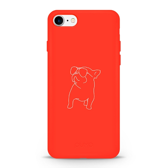 Чехол Pump Silicone Minimalistic Case for iPhone SE2/8/7 Pug With # - цена, характеристики, отзывы, рассрочка, фото 1