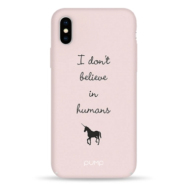 Чехол Pump Tender Touch Case for iPhone X/XS Don’t Believe In Humans # - цена, характеристики, отзывы, рассрочка, фото 1