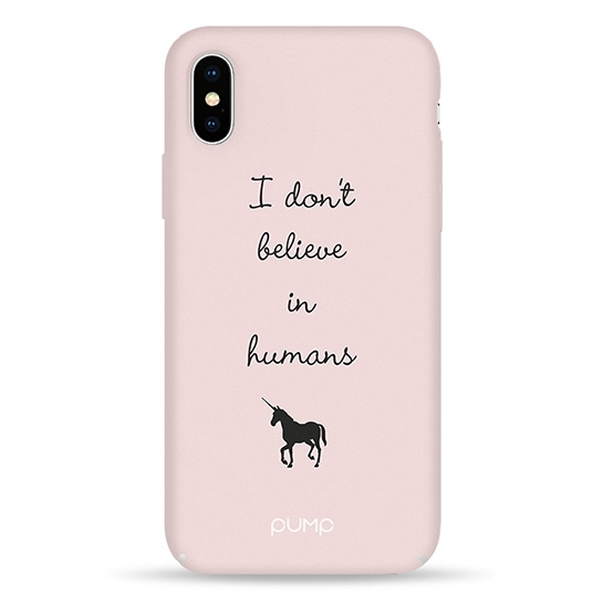 Чехол Pump Tender Touch Case for iPhone X/XS Don’t Believe In Humans # - цена, характеристики, отзывы, рассрочка, фото 1