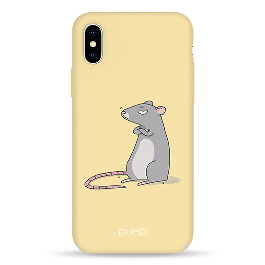 Чехол Pump Tender Touch Case for iPhone X/XS Rat The Gray # - цена, характеристики, отзывы, рассрочка, фото 1