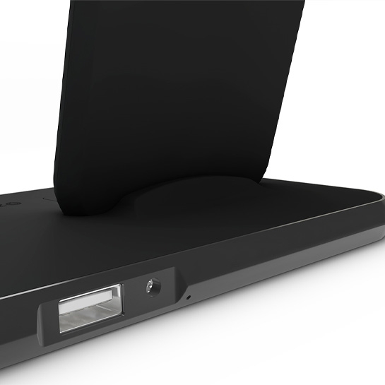 Бездротовий зарядний пристрій ZENS Stand + Dock Aluminium Wireless Charger 10W Black - ціна, характеристики, відгуки, розстрочка, фото 4