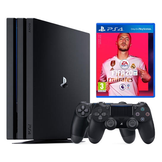 Ігрова консоль Sony PlayStation 4 Pro 1TB + FIFA20 + DualShock 4 - ціна, характеристики, відгуки, розстрочка, фото 1