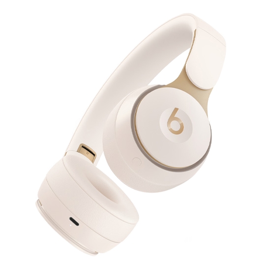 Бездротові навушники Beats Solo Pro Wireless Noise Cancelling Headphones Ivory - ціна, характеристики, відгуки, розстрочка, фото 4