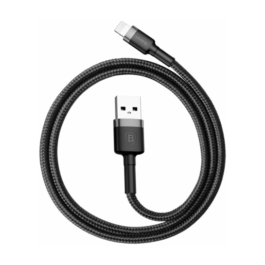 Кабель Baseus Kevlar-Series Lightning to USB Cable Black - цена, характеристики, отзывы, рассрочка, фото 1