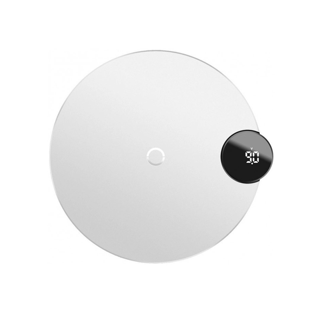 Беспроводное зарядное устройство Baseus Digtal LED Display Wireless Charger White - цена, характеристики, отзывы, рассрочка, фото 1