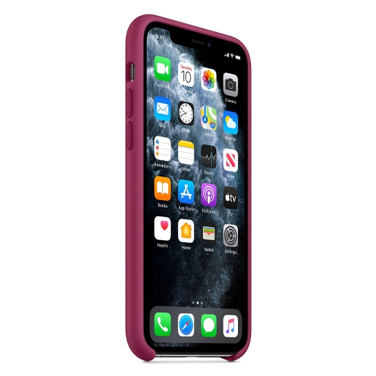 Чехол Apple Silicone Case for iPhone 11 Pro Pomegranate - цена, характеристики, отзывы, рассрочка, фото 2
