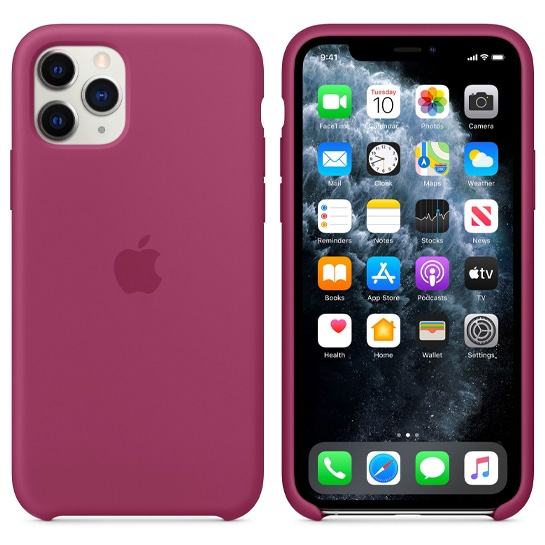 Чохол Apple Silicone Case for iPhone 11 Pro Pomegranate - ціна, характеристики, відгуки, розстрочка, фото 3