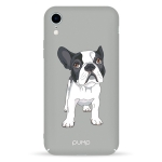 Чехол Pump Tender Touch Case for iPhone XR Bulldog on Gray #