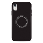 Чехол Pump Silicone Minimalistic Case for iPhone XR Circles on Dark #