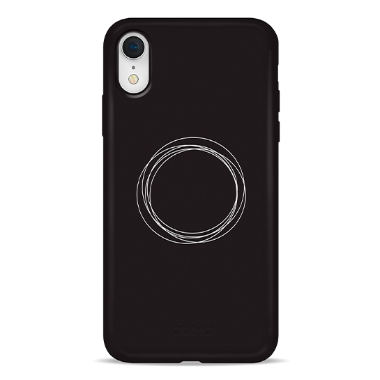 Чохол Pump Silicone Minimalistic Case for iPhone XR Circles on Dark # - ціна, характеристики, відгуки, розстрочка, фото 1