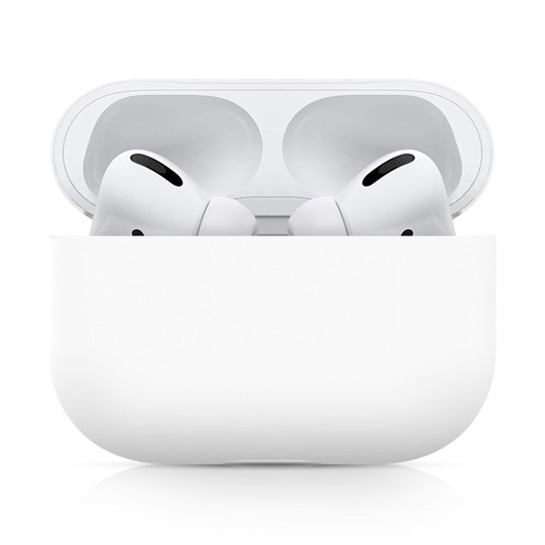 Чехол Silicone Case for Apple AirPods Pro White - цена, характеристики, отзывы, рассрочка, фото 1