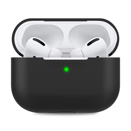 Чехол Silicone Case for Apple AirPods Pro Black - цена, характеристики, отзывы, рассрочка, фото 1