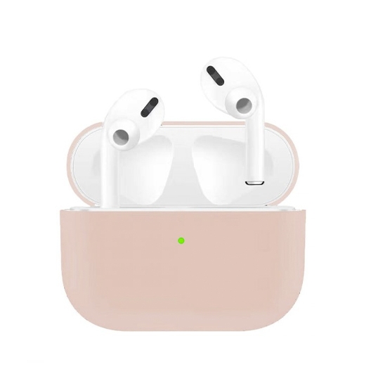 Чохол Apple Silicone Case for Apple AirPods Pro Pink Sand - ціна, характеристики, відгуки, розстрочка, фото 1