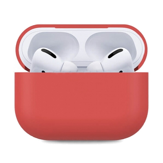 Чохол Apple Silicone Case for Apple AirPods Pro Red - ціна, характеристики, відгуки, розстрочка, фото 1