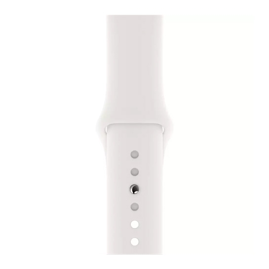 Смарт-годинник Apple Watch Series 5 + LTE 44mm Stainless Steel Case with White Sport Band - ціна, характеристики, відгуки, розстрочка, фото 2