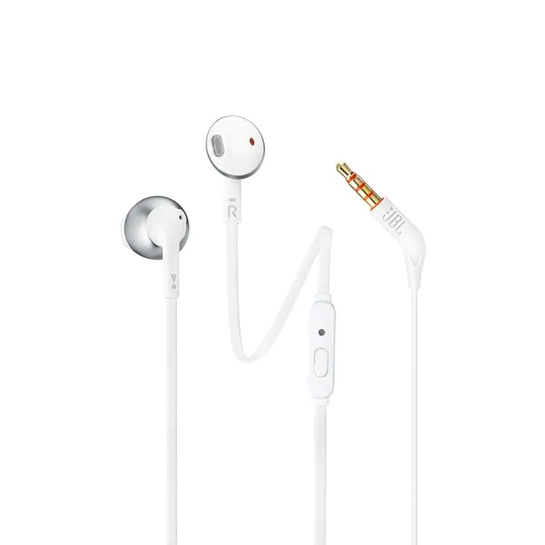 Навушники JBL In-Ear Headphone T205 Chrome - ціна, характеристики, відгуки, розстрочка, фото 1