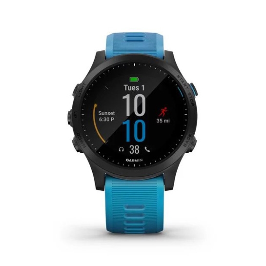 Спортивные часы Garmin Forerunner 945 Tri-bundle HRM with Blue and Black Silicone Bands - цена, характеристики, отзывы, рассрочка, фото 1
