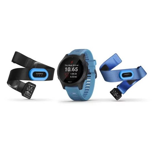 Спортивные часы Garmin Forerunner 945 Tri-bundle HRM with Blue and Black Silicone Bands - цена, характеристики, отзывы, рассрочка, фото 6