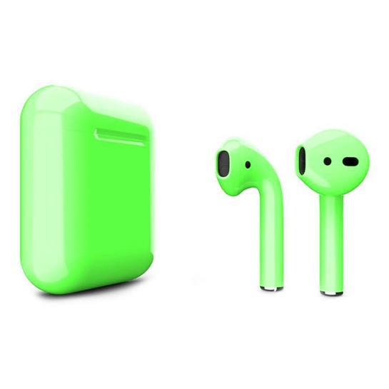 Глянцеві навушники Apple AirPods 2 Kohlrabi Metal - ціна, характеристики, відгуки, розстрочка, фото 1