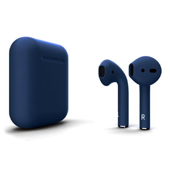 Матові навушники Apple AirPods 2 Navy Peony - ціна, характеристики, відгуки, розстрочка, фото 1