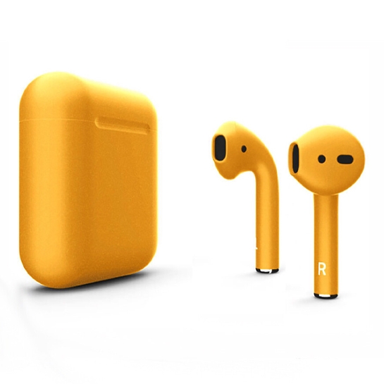 Матові навушники Apple AirPods 2 Orange - ціна, характеристики, відгуки, розстрочка, фото 1