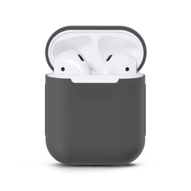 Чехол Silicone Case for AirPods Carbon Grey - цена, характеристики, отзывы, рассрочка, фото 1