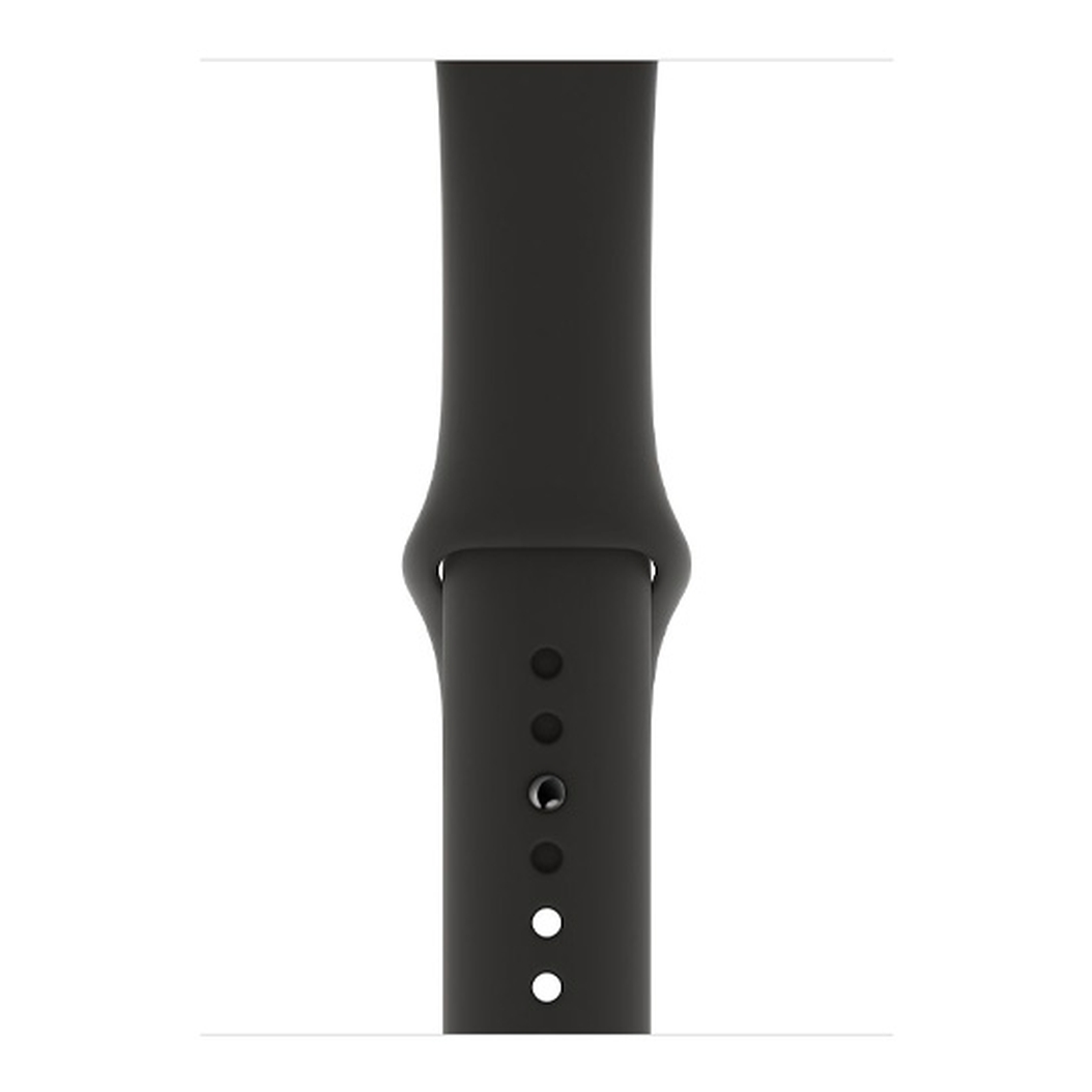 Space gray aluminum case black sport band 44mm sale