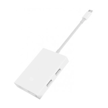 Переходник Xiaomi Mi Multi-Adapter USB-C to VGA and Gigabit Ethernet White - цена, характеристики, отзывы, рассрочка, фото 1