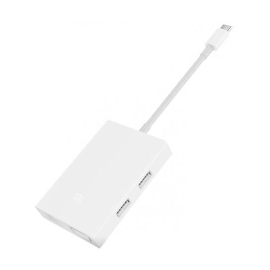 Адаптер Xiaomi Mi Multi-Adapter USB-C to VGA and Gigabit Ethernet White - ціна, характеристики, відгуки, розстрочка, фото 1