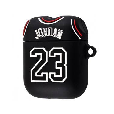 Чехол Cartoon Silicone Case for Apple AirPods Jordan 23 Black - цена, характеристики, отзывы, рассрочка, фото 1