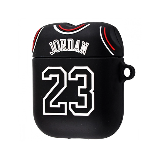 Чохол Cartoon Silicone Case for Apple AirPods Jordan 23 Black
