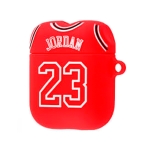 Чохол Cartoon Silicone Case for Apple AirPods Jordan 23 Red