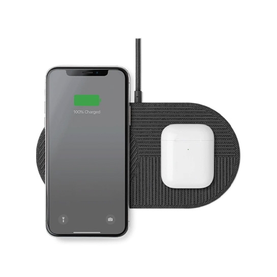 Бездротовий зарядний пристрій NATIVE UNION Drop XL Wireless Charger Fabric Slate - ціна, характеристики, відгуки, розстрочка, фото 4